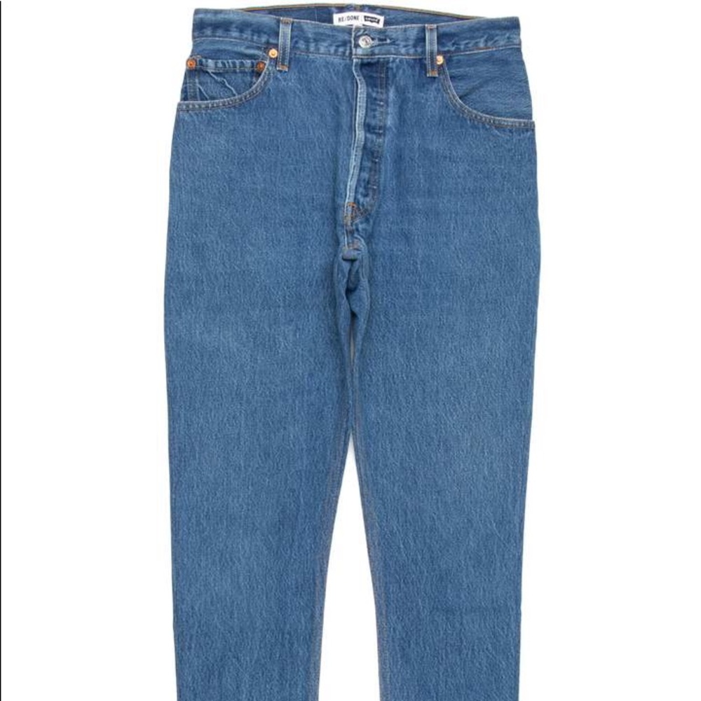 Re/Done Denim, High Rise, Dark Rinse, Size 23.